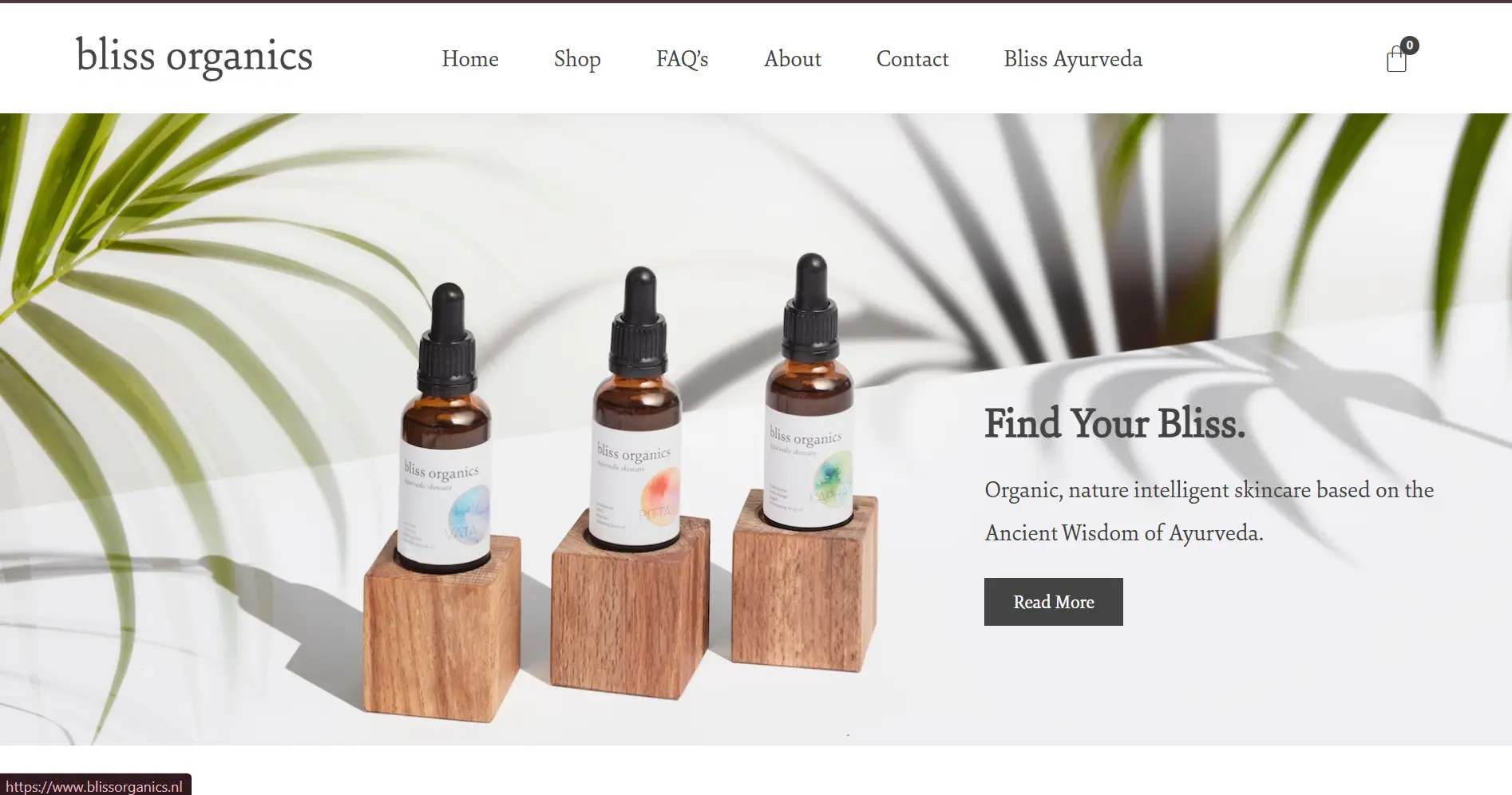 Bliss Organics Natural Wellness E-Commerce Website